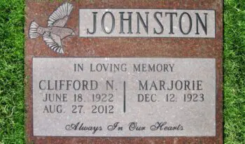 Johnston Cemetery Marker