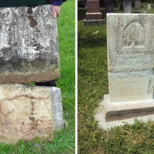 Restoration and repair of an old, stained and broken memorial